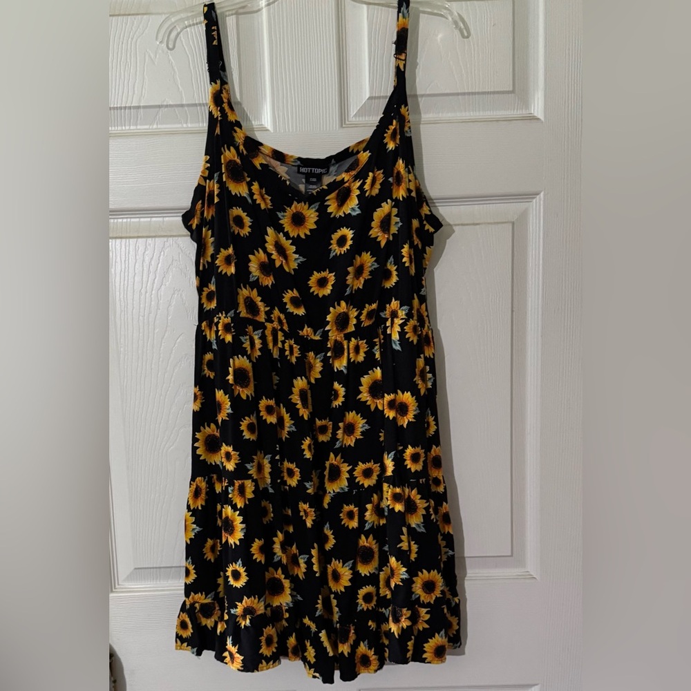 Sunflower Dress With Pockets